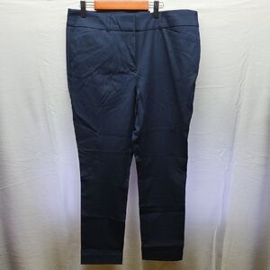 LOFT Navy Slim Straight Dress Pants
